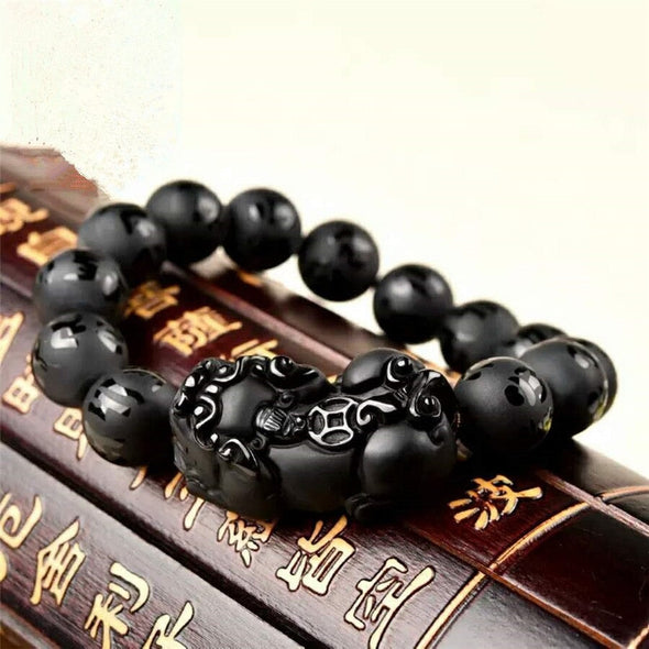 14mm Natural Stone Black Obsidian Round Beads