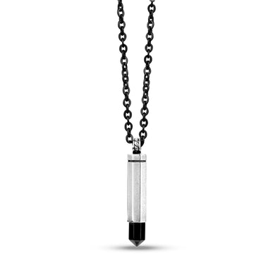 Black Bullet Cremation Urn Pendant