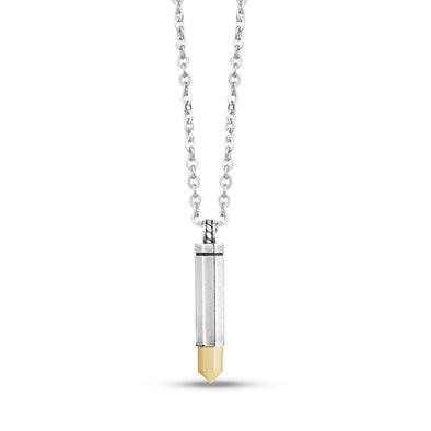 Gold Bullet Cremation Urn Pendant