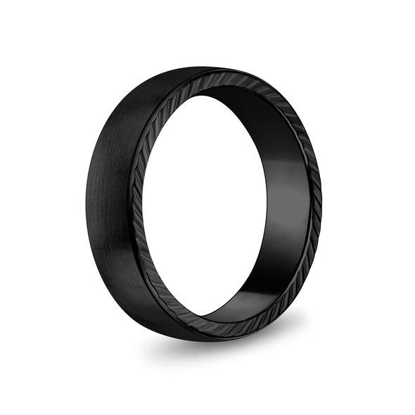 6mm Matte Flat Engravable Band