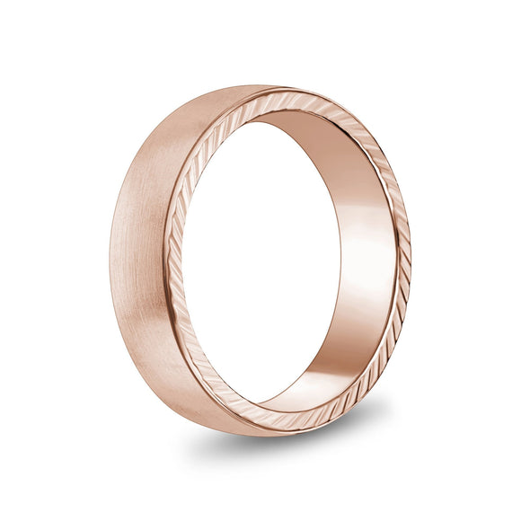 6mm Matte Flat Engravable Band