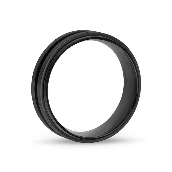 7mm Black Engravable Band