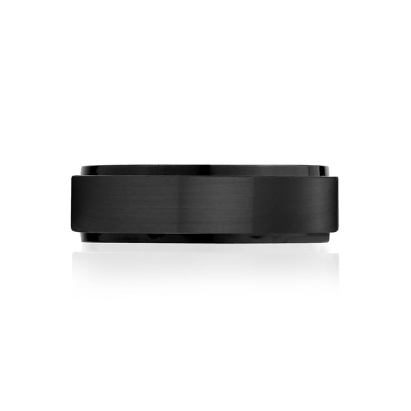 7mm Matte Black Engravable Band