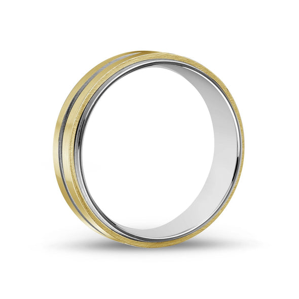 7mm Steel & Gold Engravable Band