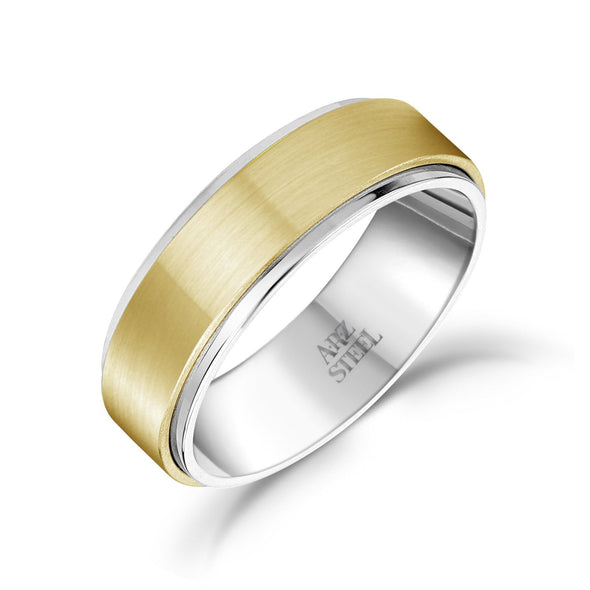 7mm Matte Gold Engravable Band