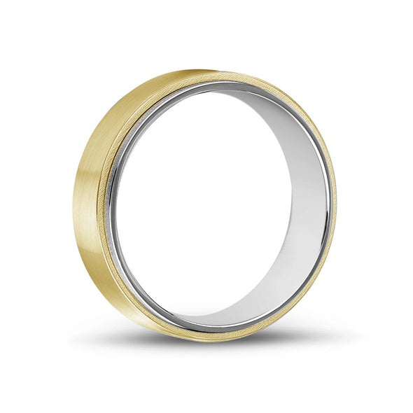 7mm Matte Gold Engravable Band