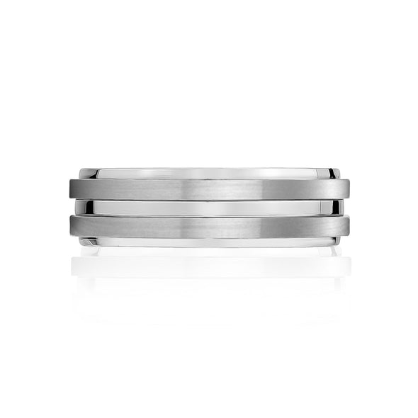 7mm Matte Steel Engravable Band