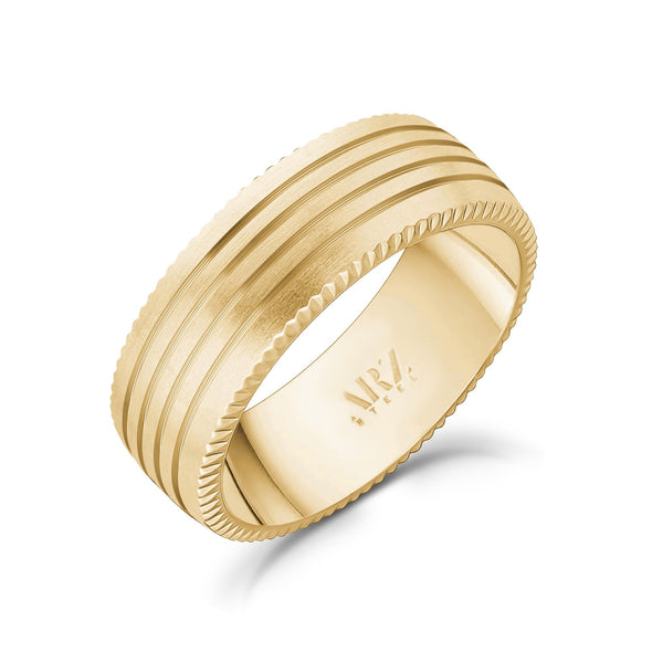 8mm Four Lined Engravable Band