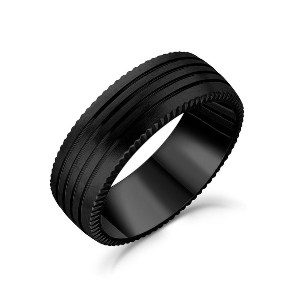 8mm Four Lined Engravable Band