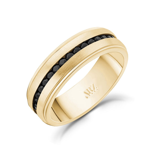 Black Stone Engravable Matte Band