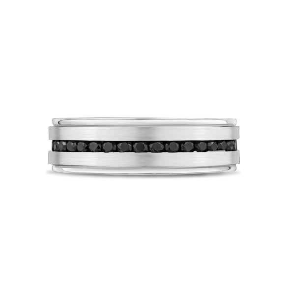 Black Stone Engravable Matte Band