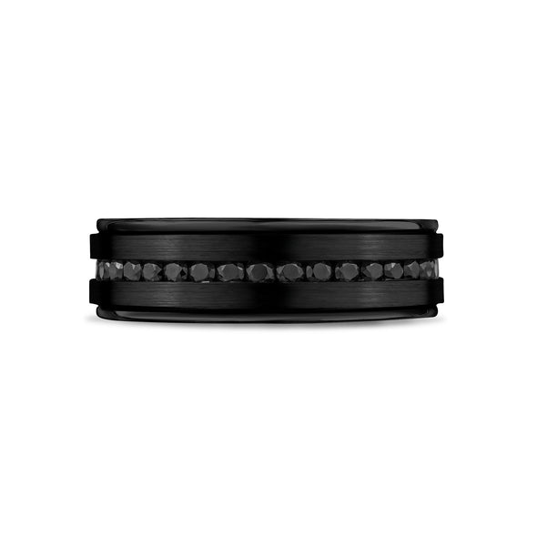 Black Stone Engravable Matte Band