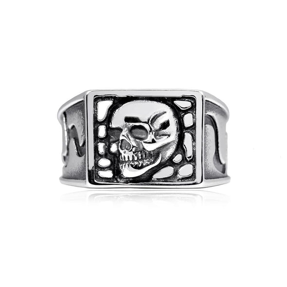 Skull Head Signet Ring