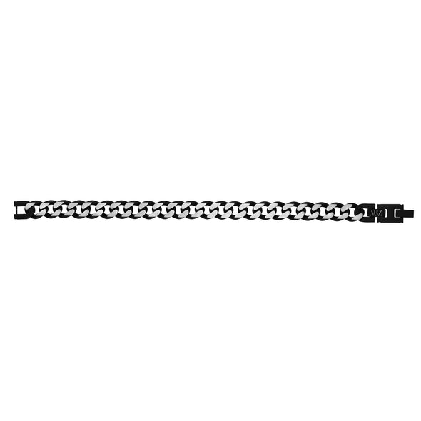 11mm Two Tone Cuban Link Bracelet