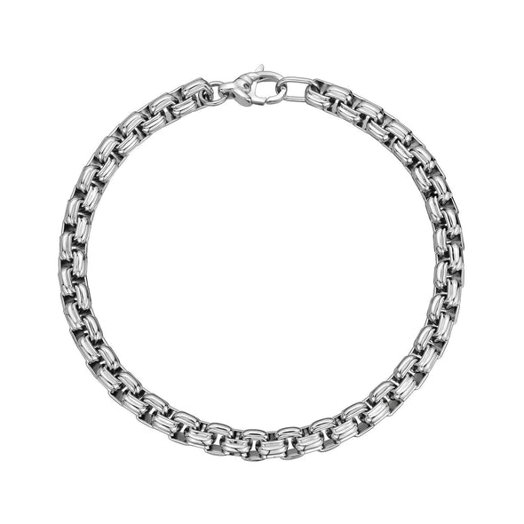 6mm Round Box Designed Link Bracelet