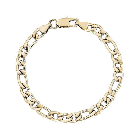 7mm Figaro Link Bracelet