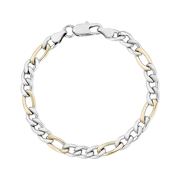 7mm Figaro Link Bracelet