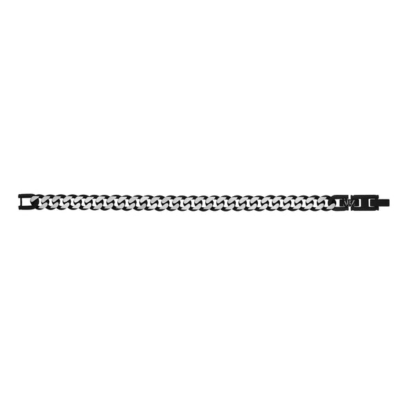 8mm Two Tone Cuban Link Bracelet