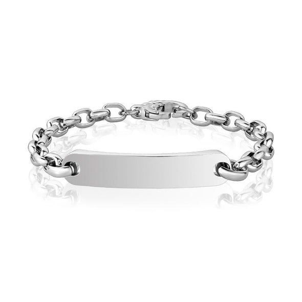 Oval Link Engravable ID Bracelet