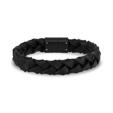 11mm Woven Leather Engravable Bracelet