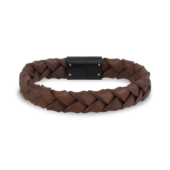 11mm Woven Leather Engravable Bracelet