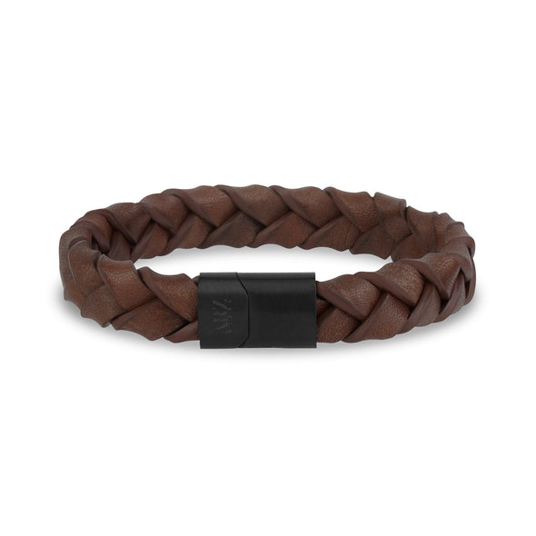 11mm Woven Leather Engravable Bracelet