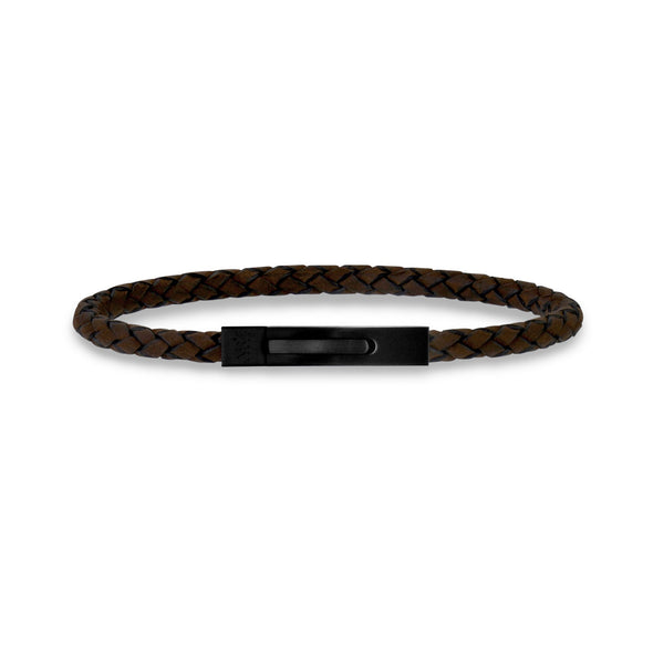 4mm Engravable Leather Bracelet