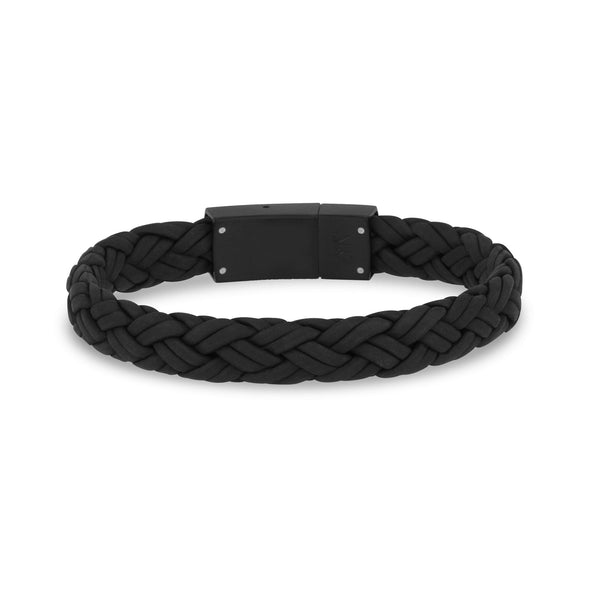 9mm Woven Leather Engravable Bracelet