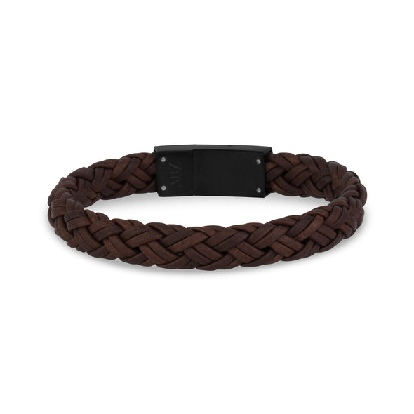 9mm Woven Leather Engravable Bracelet