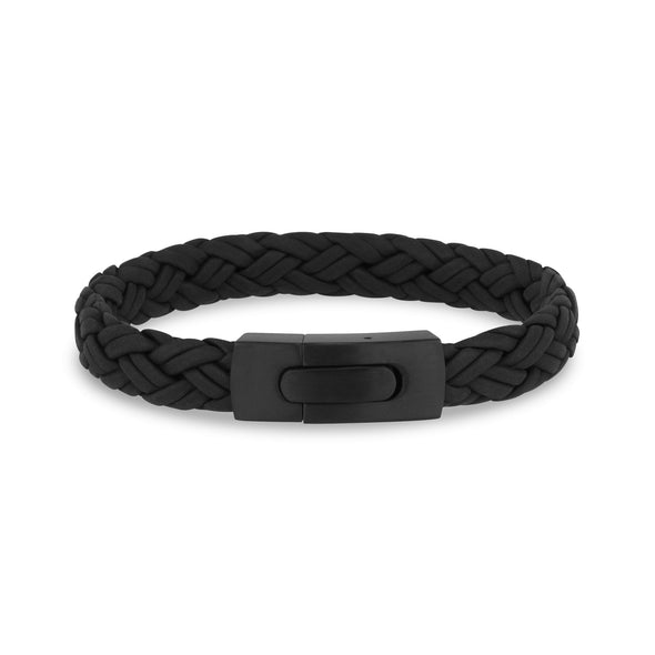 9mm Woven Leather Engravable Bracelet