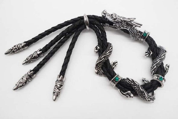 Classic Leather Dragon Bracelet