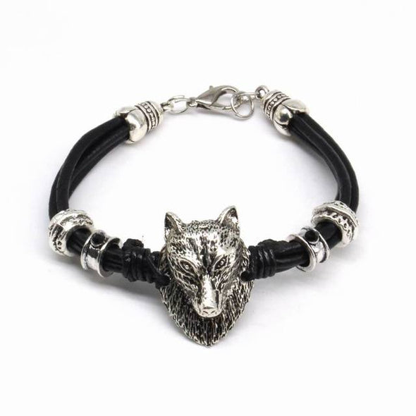 Classic Leather Dragon Bracelet