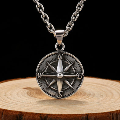 Metal Compass Necklace