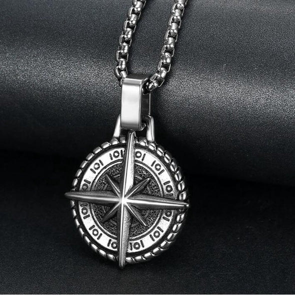 Metal Compass Necklace