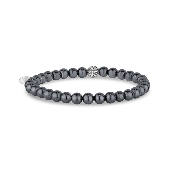 6mm Hematite Stretch Bead Bracelet