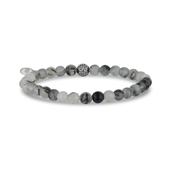 6mm Rutilated Quartz Stretch Bead Bracelet