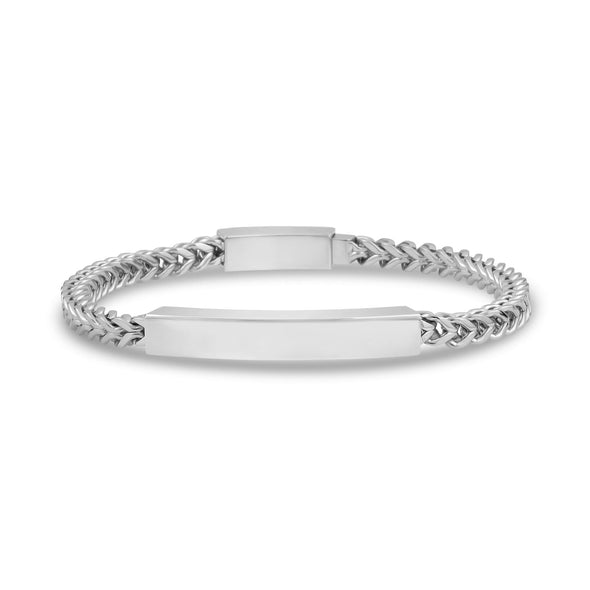 4mm Franco Link Engravable ID Bracelet