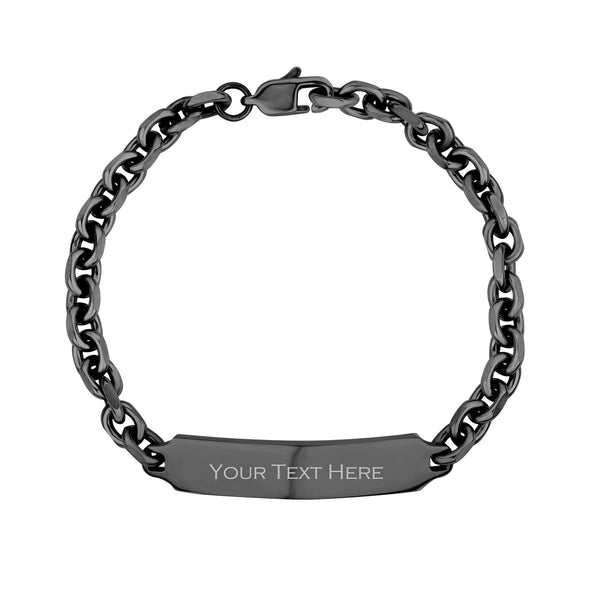 5mm Anchor Link Engravable ID Bracelet