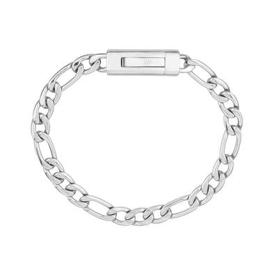 7mm Figaro Link Engravable Bracelet