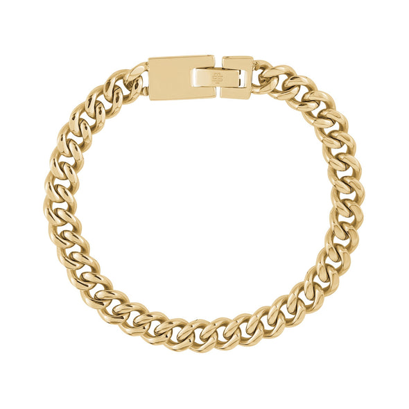 8mm Engravable Cuban Link Bracelet