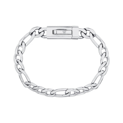 9mm Figaro Link Engravable Bracelet